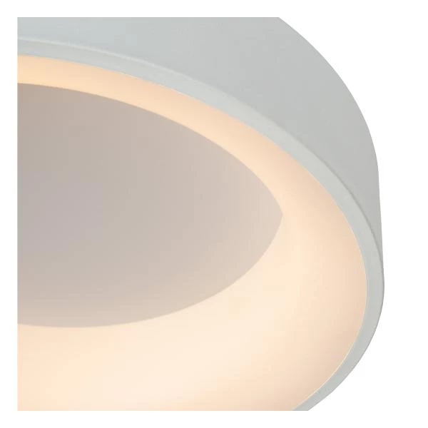 Lucide MIRAGE - Flush ceiling light - Ø 38 cm - LED Dim. - 1x22W 2700K - White - detail 1
